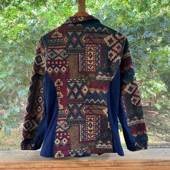 Howard Wolf Women's Vintage Patchwork Western Style Jacket Size 12 - Picture 2 of 9